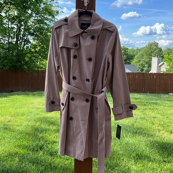Women's London Fog Double Breasted Trench Coat - Picture 2 of 8